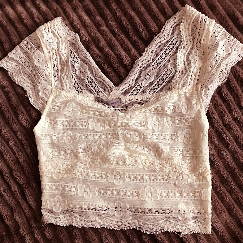 Charlotte Russe Lace Crop Top *Sz XS